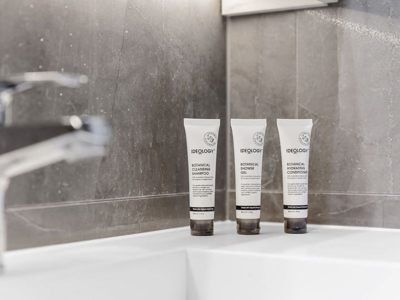 Fresh toiletries provided