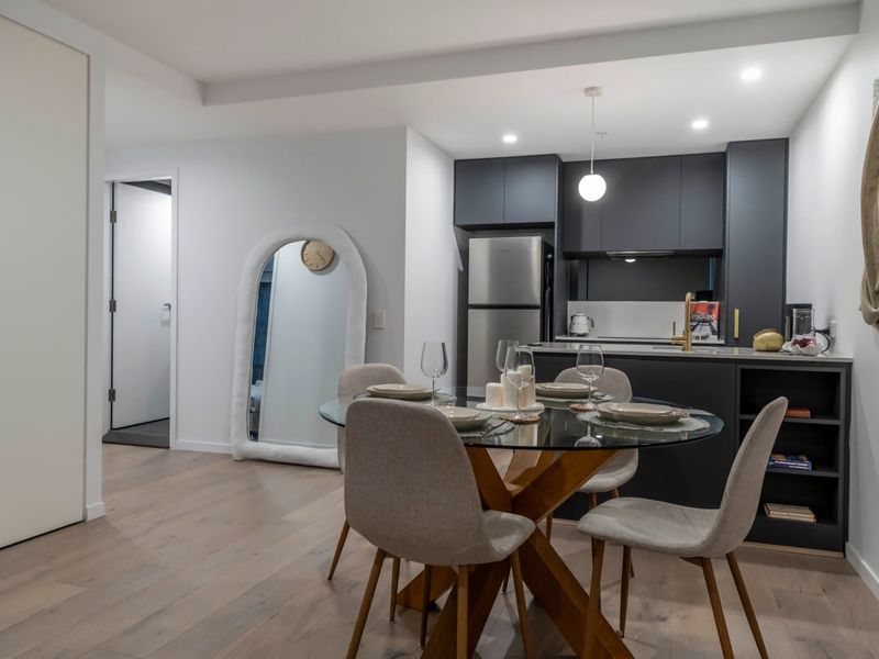 Dining and kitchen area