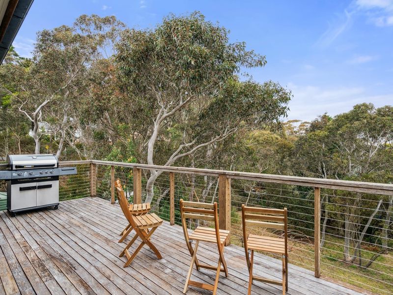 Deck area ideal for BBqs with views of the surrounding nature.