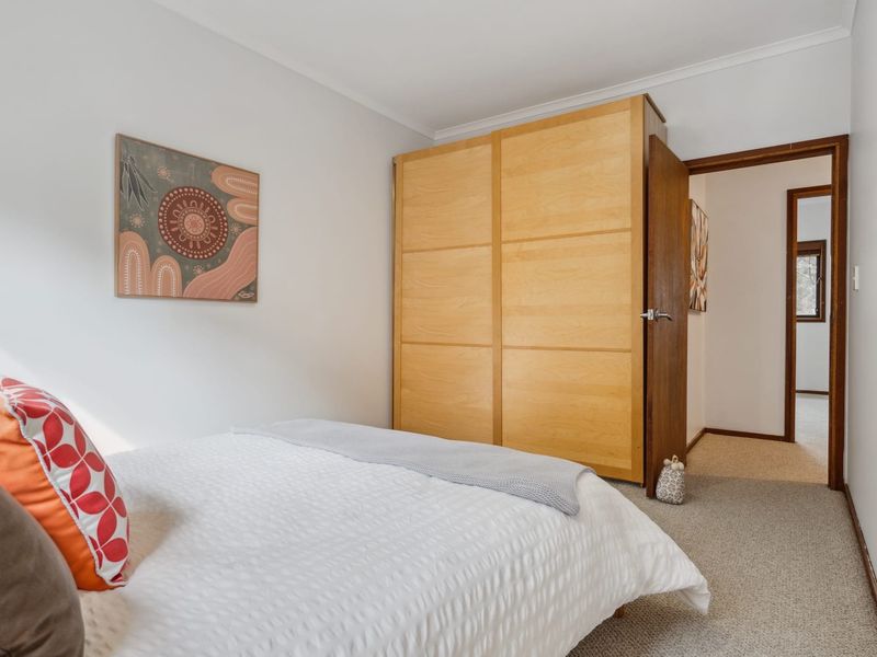 Warm and inviting bedroom.