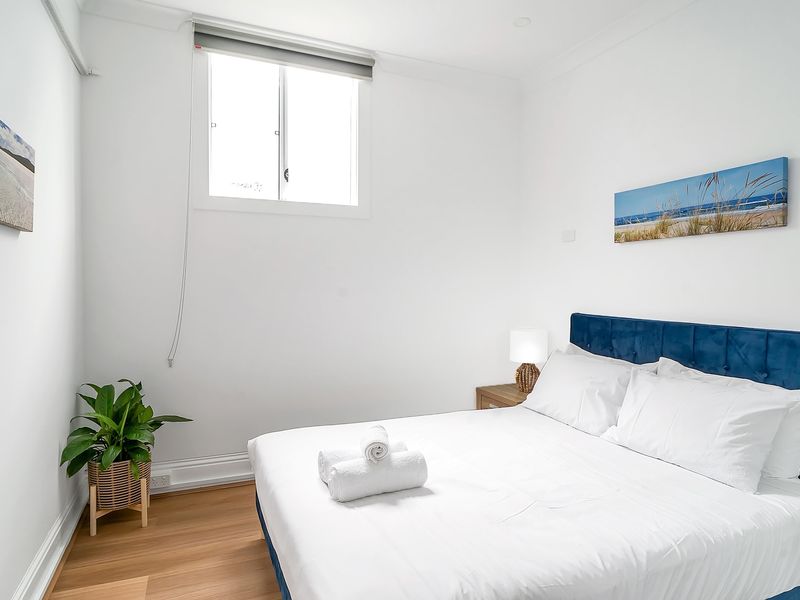 Simple and inviting double bedroom.