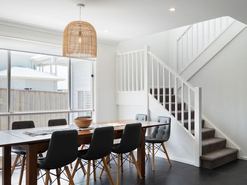 Dining in a space that feels open and refined
