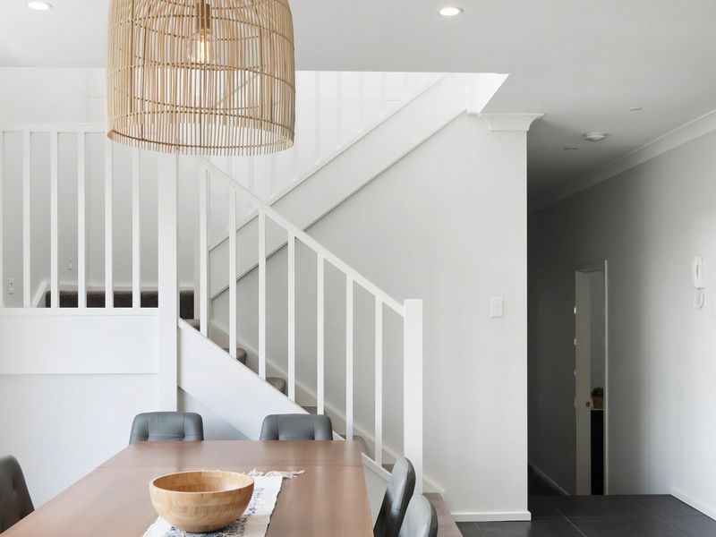 Dining in a space that feels open and refined