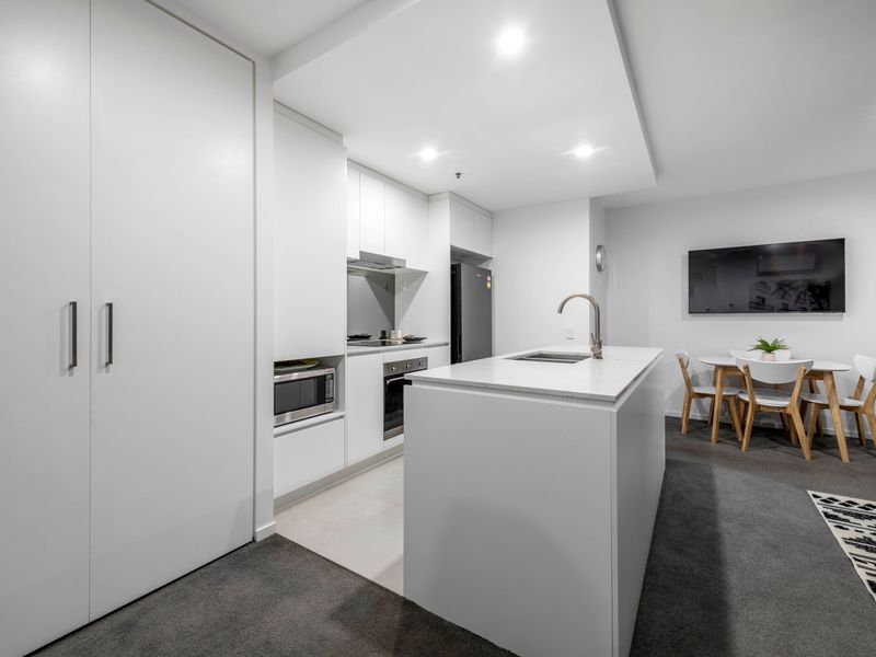 kitchen and dining area