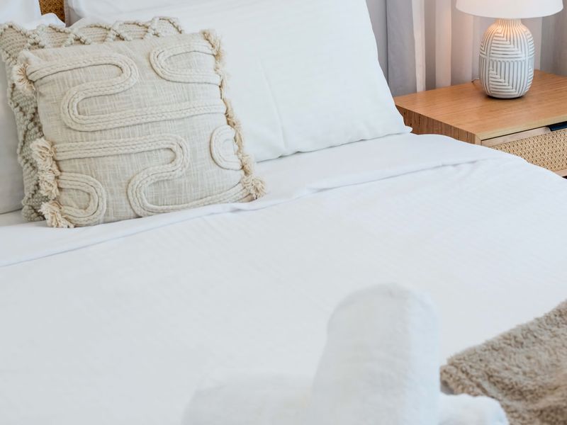 Premium bedding and total tranquility. Wake up feeling completely refreshed.