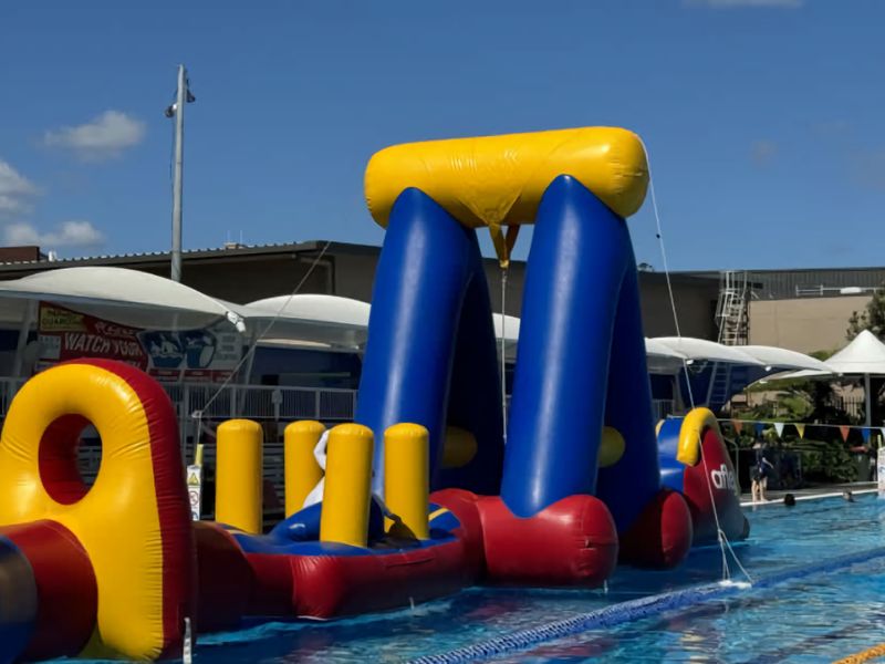 Inflatable Fun during Summer -  Langlands Park Memorial Public Pool