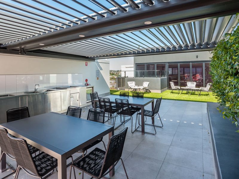 Plenty of space for family and friends to gather at the common BBQ area