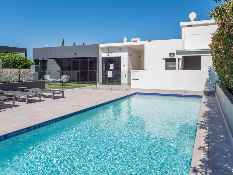 Sunbathe or take a quick dip in the rooftop pool area