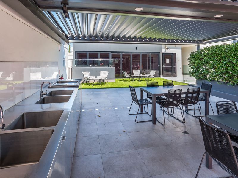 Plenty of space for family and friends to gather at the common BBQ area