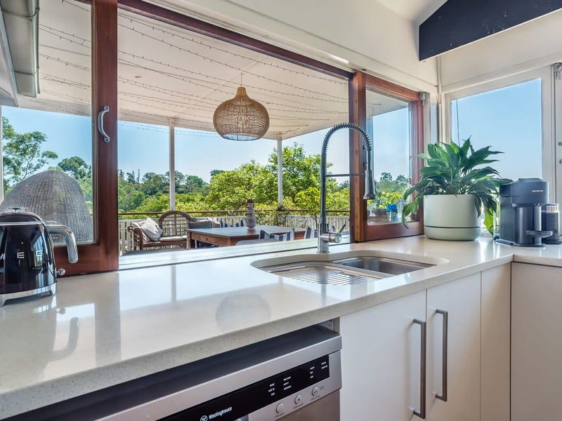 Nature views will greet you in the kitchen everytime