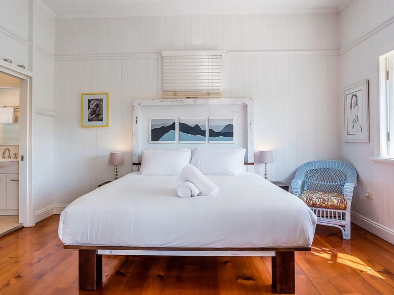 Morning sunshine flows through the rooms