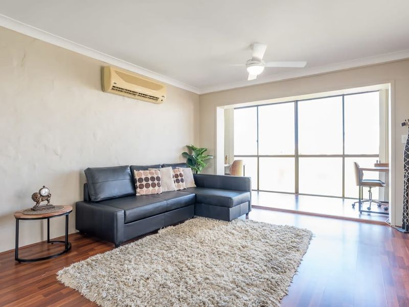 Natural light fills the room