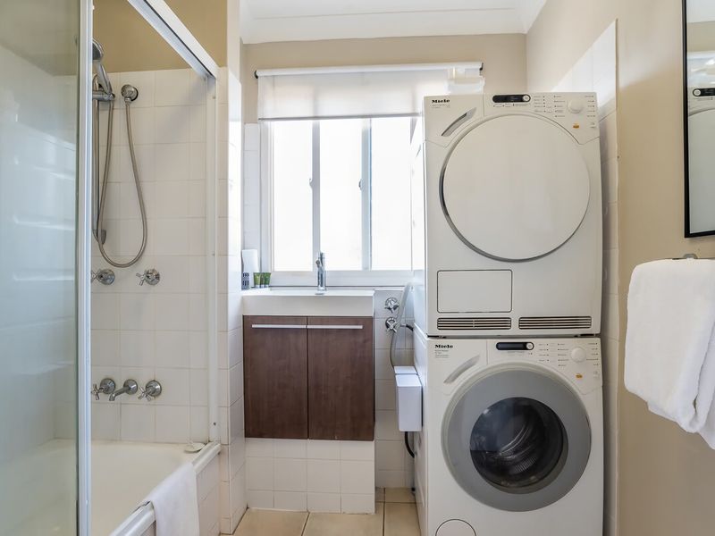 Bathroom and laundry area