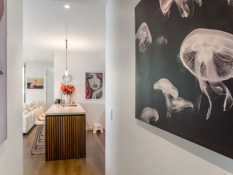 Mini art exhibit feels