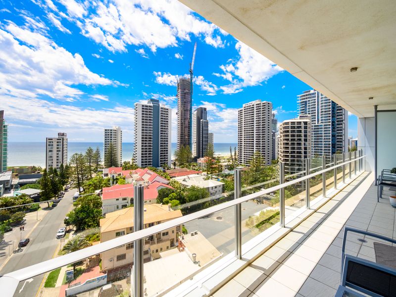 Your private viewing deck over the Gold Coast. Sunsets and sunrises are spectacular from the high floor.