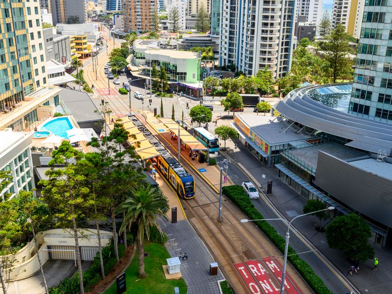 Your elevated perspective on Surfers Paradise Boulevard.