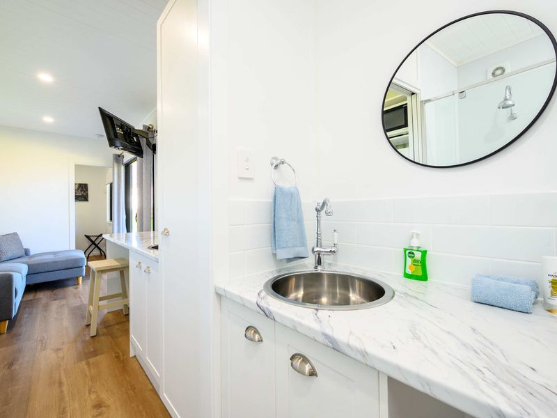 Comes with bath essentials