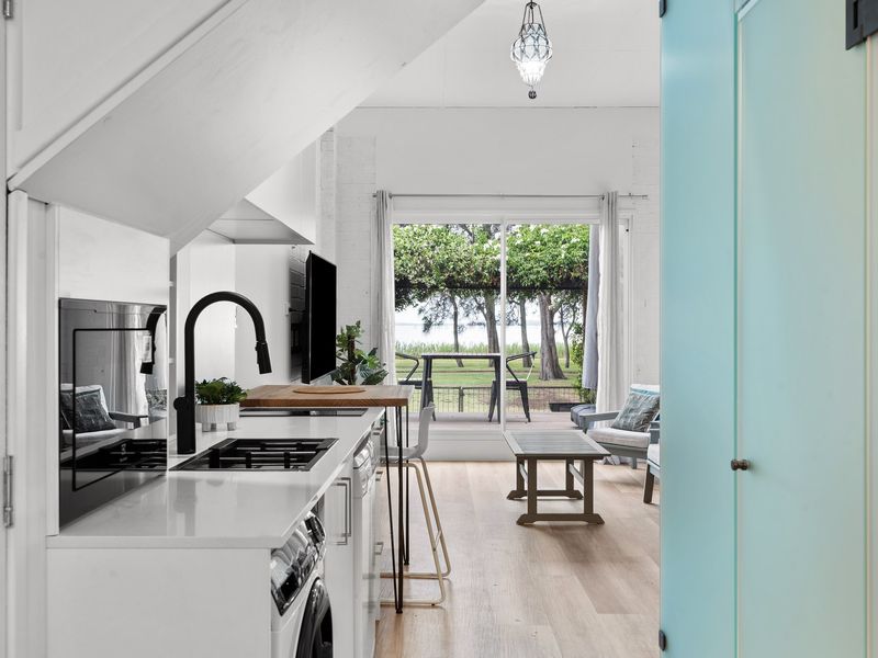 Fully equipped kitchen in the private studio suite, perfect for preparing your favorite meals.