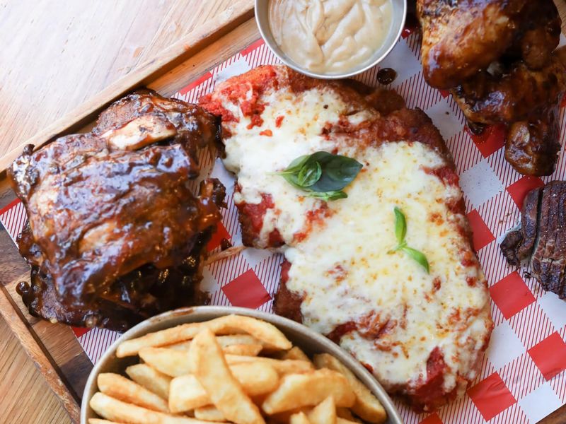 Just a few mins walk you'll find classic Italian dishes served in a space with modern decor at Universal Restaurant