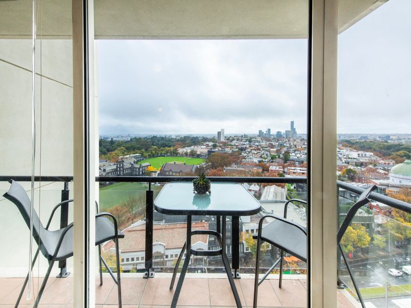 Balcony seating to enjoy your morning coffee with a view