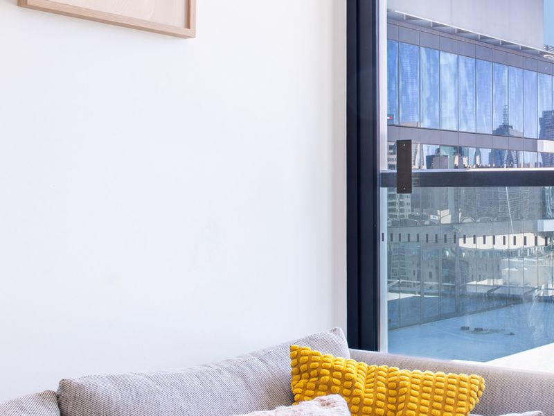 Cozy couch with a beautiful view