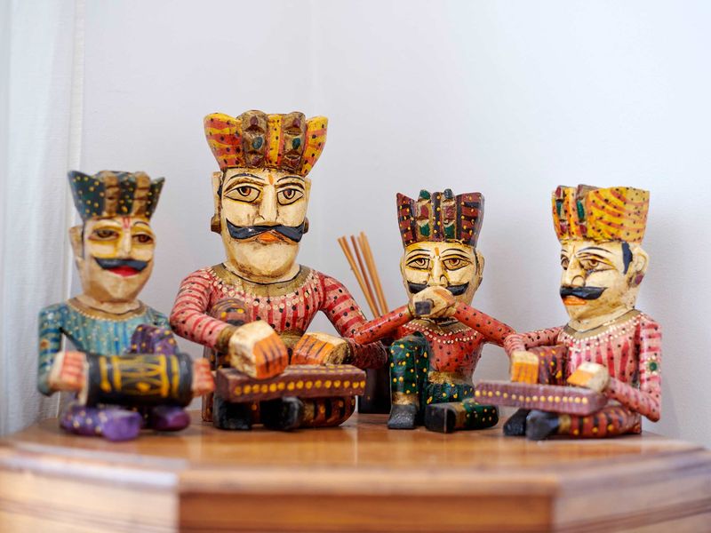 Handcrafted wooden figurines