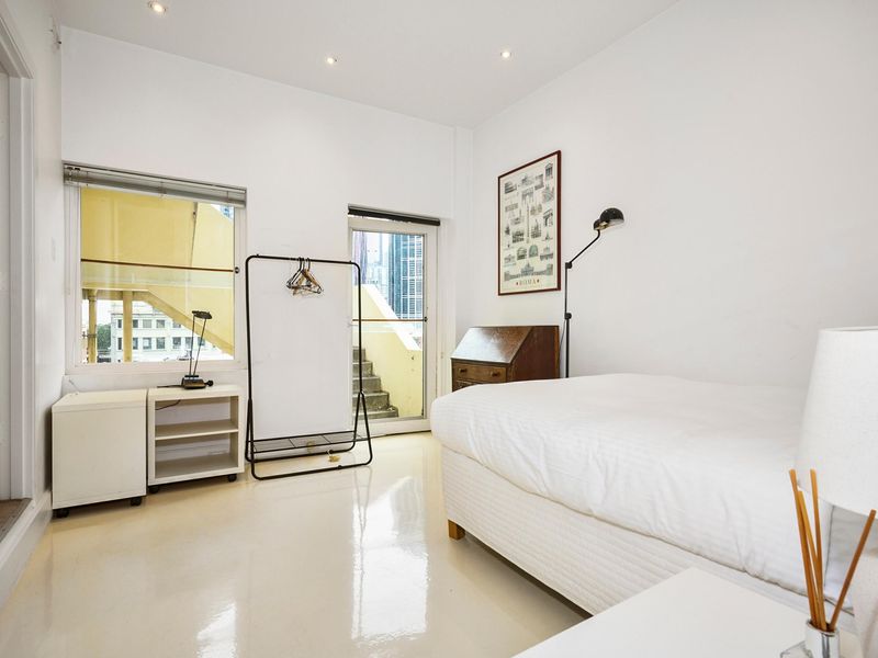 Cozy and bright bedroom with modern decor