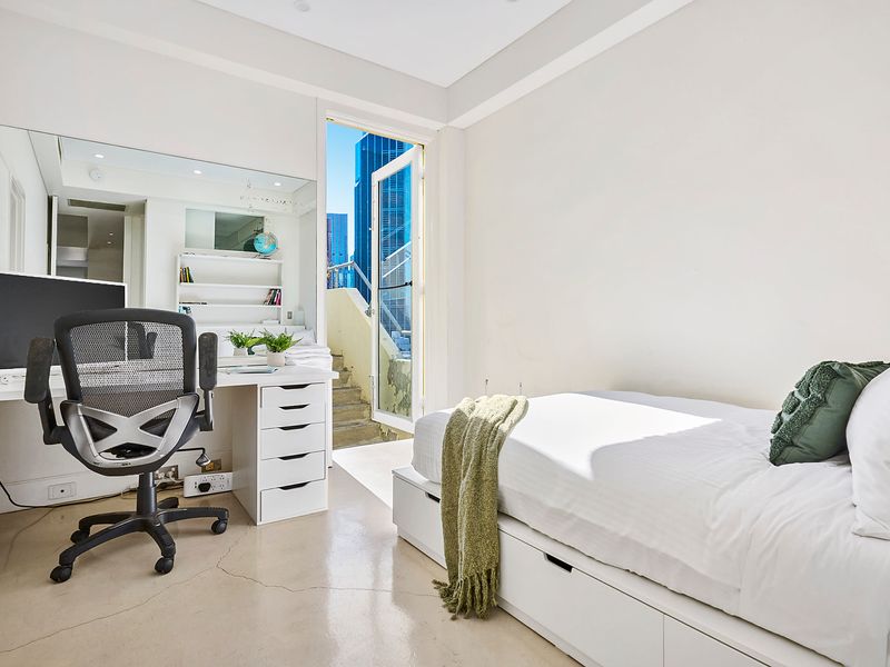 Bedroom 2 with dedicated workspace