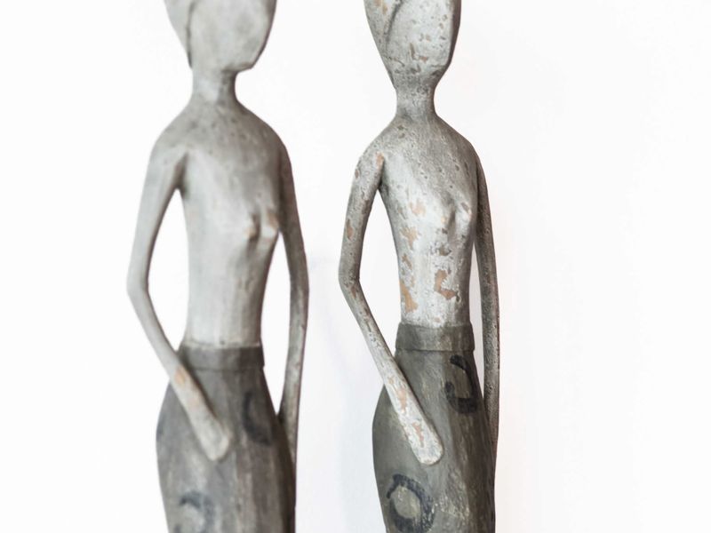 Beautifully crafted figurines adding an artistic flair to the decor