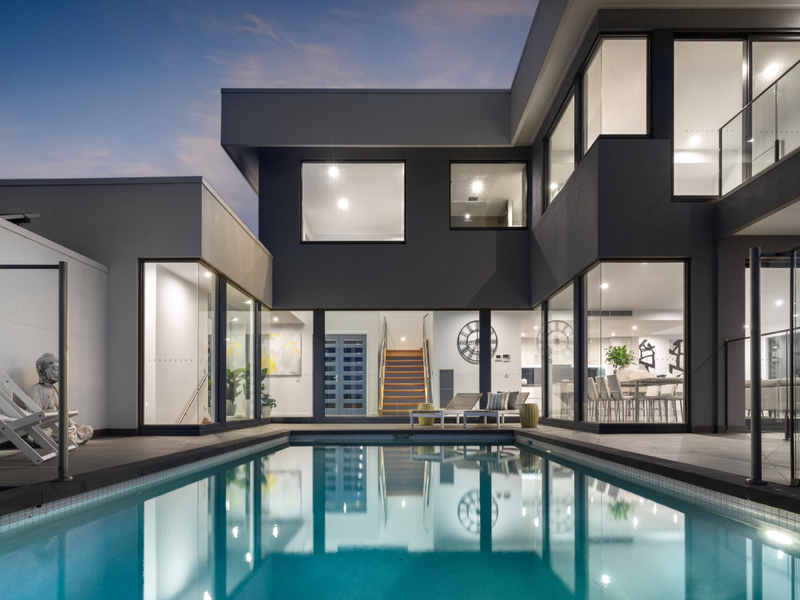 Chic poolside space, ideal for relaxing or entertaining