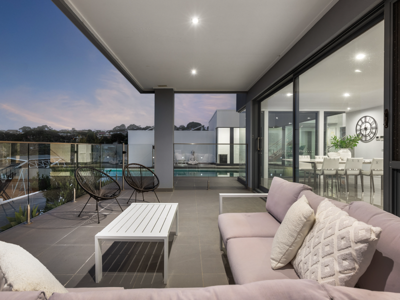 Comfortable outdoor seating for morning coffee or evening drinks.