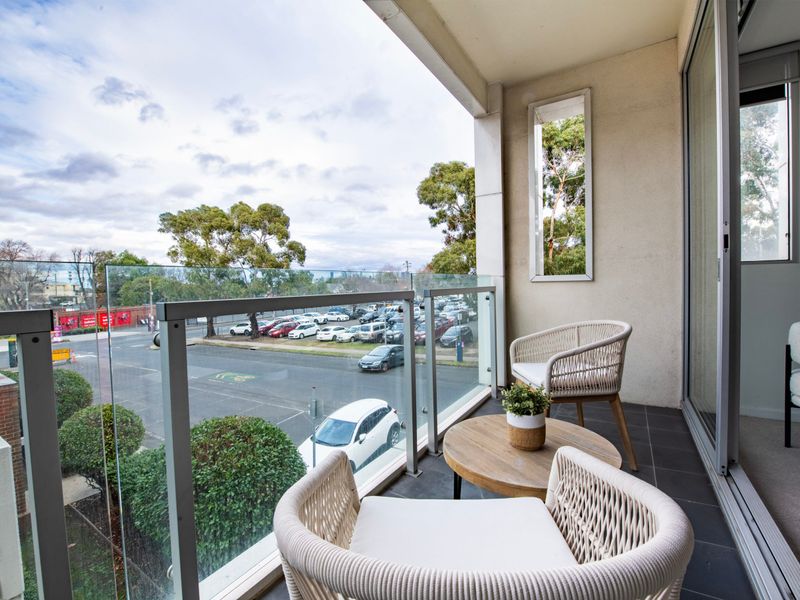 Street view from balcony