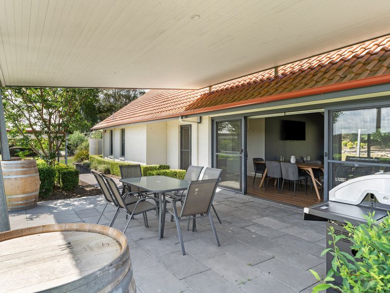 Outdoor and indoor dining area