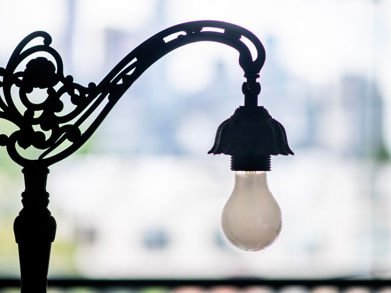 Add a touch of elegance with this simple yet beautiful Victorian lamp, creating a cozy atmosphere.