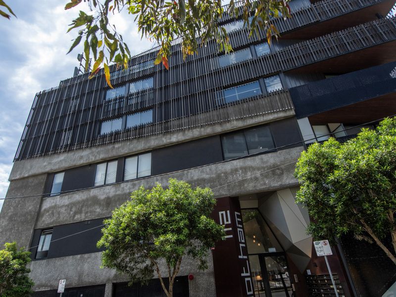 The welcoming exterior and entrance of the building offer easy access to your home away from home.