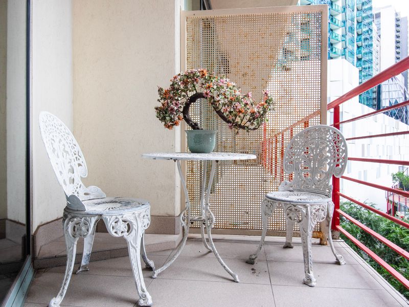 Cozy balcony perfect for fresh air and downtime