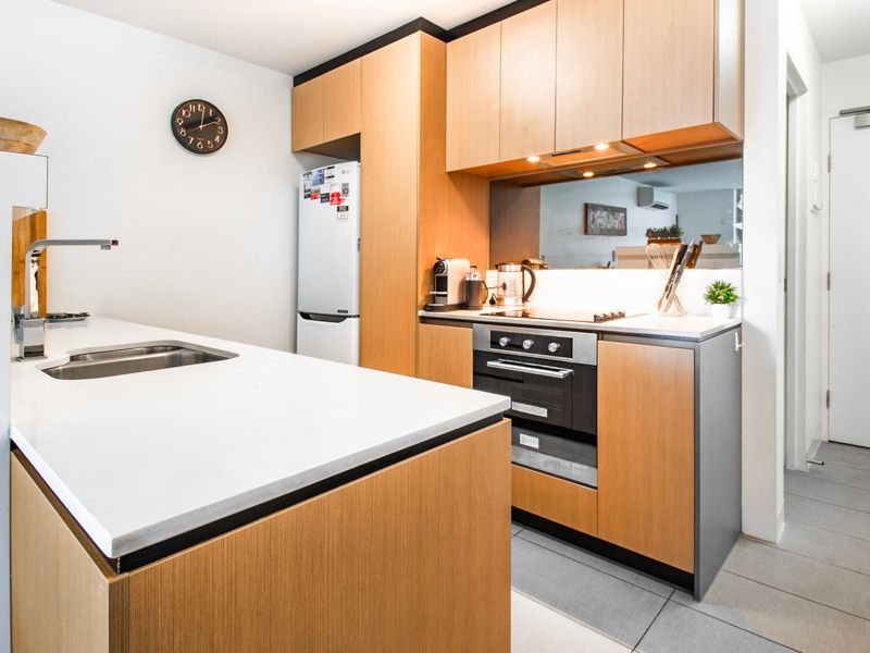 Fully equipped kitchen with modern appliances