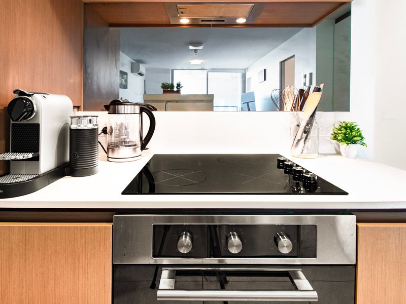 Coffee maker and Stove