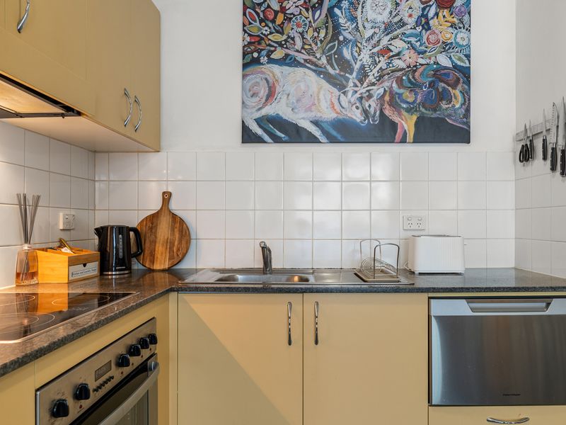 Convenient & Functional – This kitchen comes stocked with all the essentials, including a microwave, oven, and cookware.