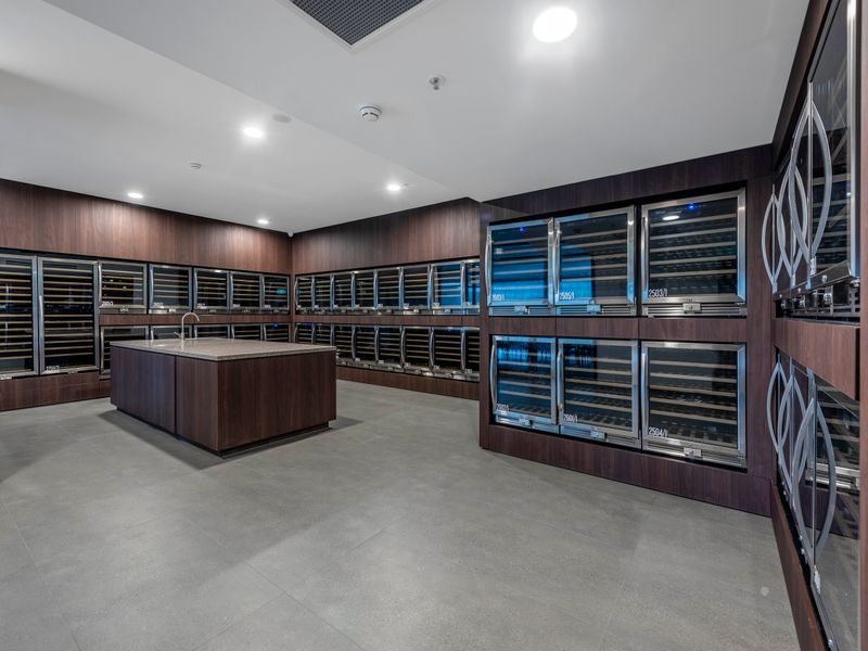 Luxury wine storage room