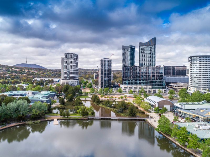 Aerial view of urban landscape