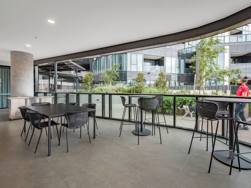 Spacious communal lounge and kitchen