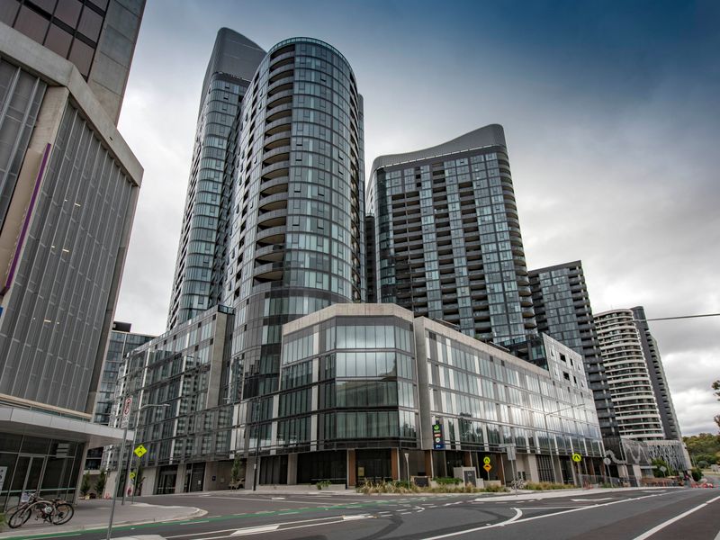 Contemporary high-rise architecture view