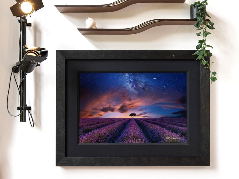 Vibrant and inspiring wall art sets the tone for this modern, stylish apartment.