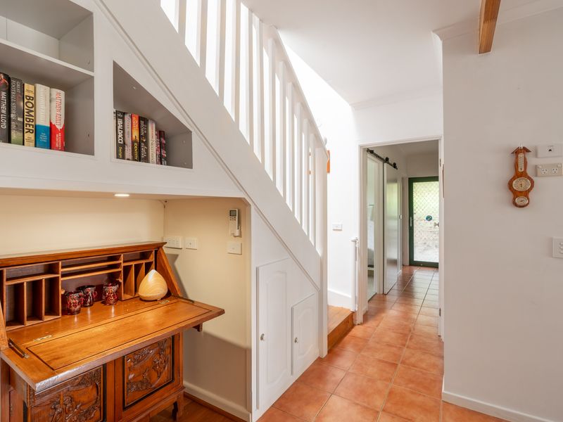 Desk under the stairs