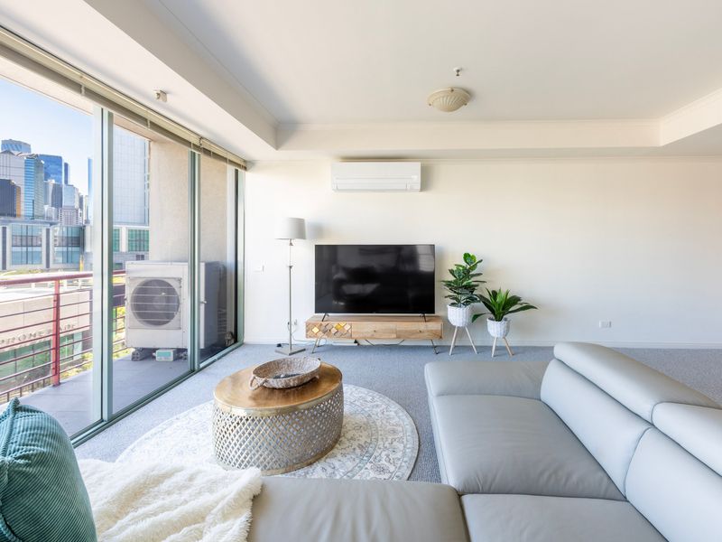 Spacious living room with a relaxing view