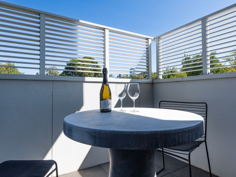 Private balcony to unwind