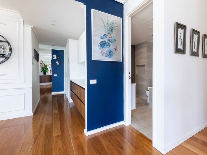 Entrance doors to different parts of the house