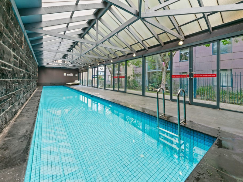 Indoor swimming pool available for guests, ideal for year round relaxation and exercise.