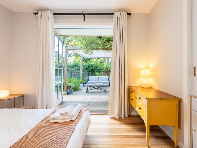 Bedroom 1 with direct access to the garden